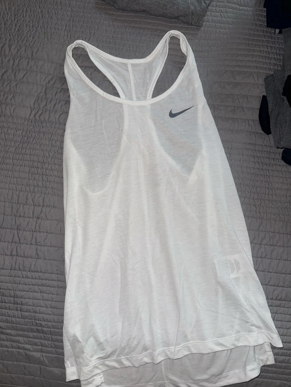 Nike White running Racerback Tank